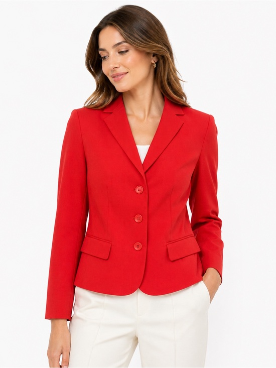 Talbots Jackets & Blazers - Talbots Red Blazer Size 6 NWOT Cropped Jacket Structured Career Chic Tailored